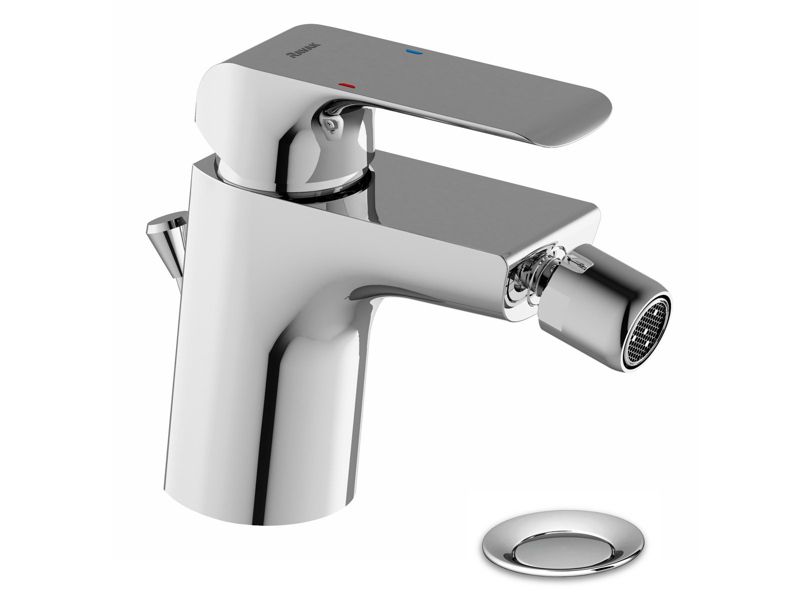 Bateria bidetowa stojąca Ravak Flat FL 055.00 121 mm z korkiem, chrom 1 szt