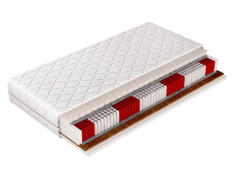 Dwustronny materac sprężynowy MIRJAN 24 Grand Lateks 19 cm 90x200 1 szt.