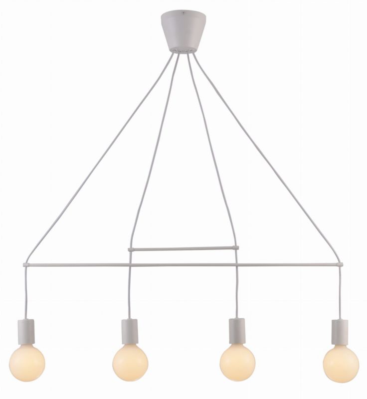 Lampa sufitowa wisząca Candellux Alto biała wym: 95 x 94 x 10 cm 4xE27 x 40W 1 szt.