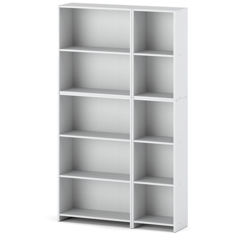 Regał Hurtownia-Mebli Półek 5 Pella 110 110cm Biały Mat 110x30x189 cm 1szt.