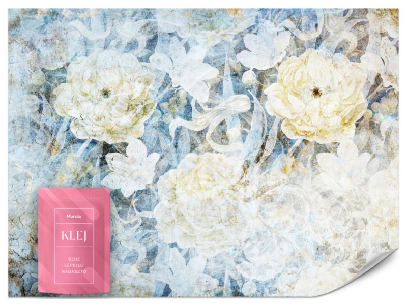 Fototapeta Muralo Kwiaty w stylu Vintage Abstrakcja 450x315 cm 1szt.