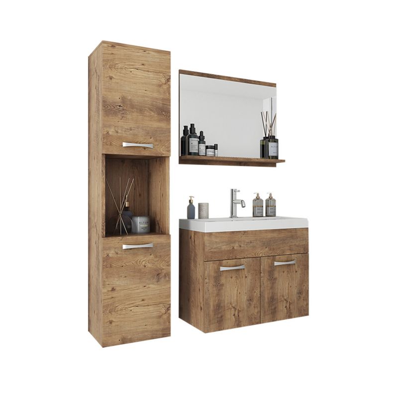 Meble łazienkowe MIRJAN 24 Montreal kastanien breslau 1 kpl.