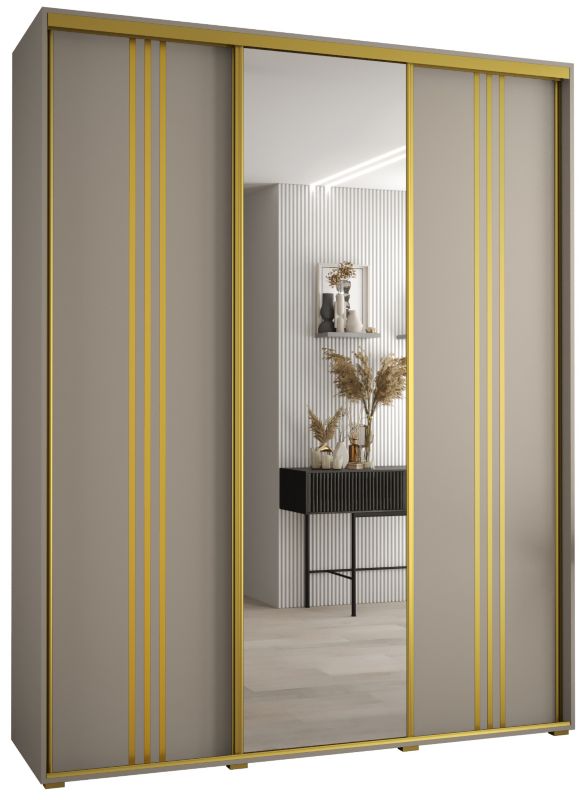 Szafa przesuwna Abiks 60 wysoka Dakota 7 190 kaszmir+kaszmir+złoty 1 szt