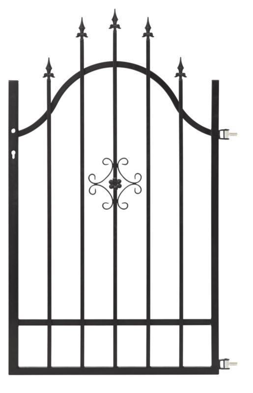 Furtka prawa Rodos 2 0,9 x 1,5 m stal ocynk RAL 7016 struktura