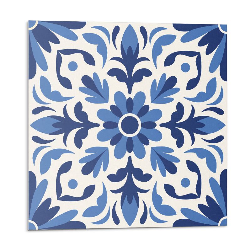 Kafelki samoprzylepne Wallfluent 50x50 cm Roślinny wzór z liściastymi akcentami 4 szt.