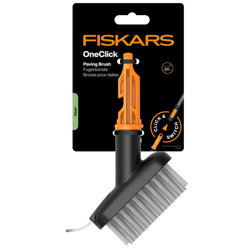 Szczotka do fug chodnika Fiskars OneClick