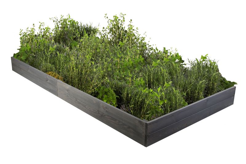 Inspekt warzywny MODO24 grządka szara impregnacja 18x163x117 cm 1 szt.