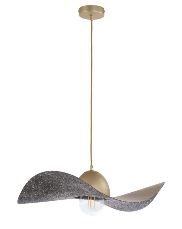 Lampa wisząca Sigma Lighting Kapello 9072 złoto-czarna dekoracyjna 1xE27 x 1 szt.