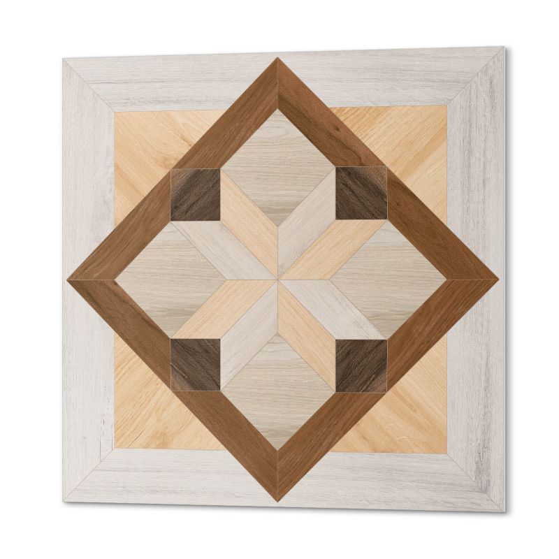 Komplet Kafelków PCV ArtPrintCave 30x30 cm Wzór geometryczny w kwadracie 9 szt.