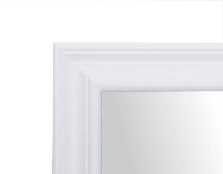 Stylowe lustro Profilmat w białej ozdobnej retro ramie 80X80cm 1szt.