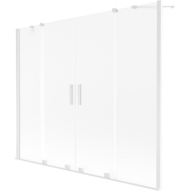 Parawan nawannowy Mexen Velar szron biały 170x150 2 szt.