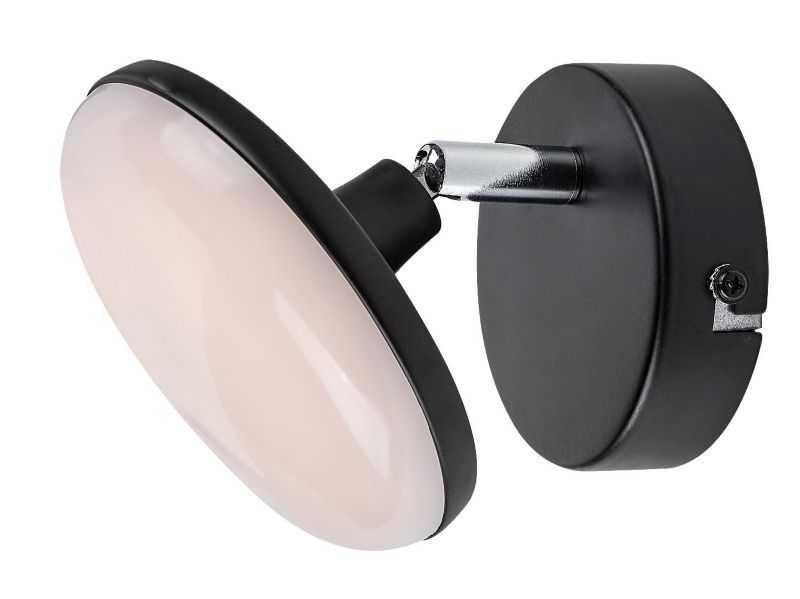 Kinkiet ścienny Rabalux Madi czarny matowy-biały styl minimalistyczny LED 4W 3000K 370lm IP20 wym: 12 x 12 x 13,5 cm - 1 szt.