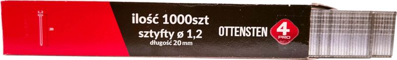 Sztyfty 4PRO 1,2/20 mm 1000 szt.