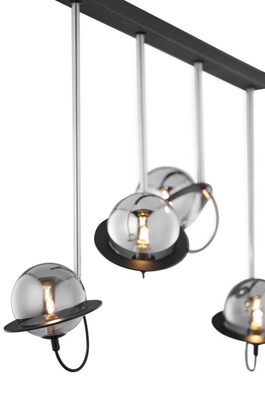 Lampa sufitowa Jupiter PLANET czarna-niklowana 4xG9x8W IP20 - 1 szt