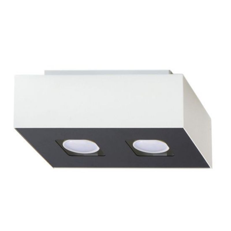 Reflektor sufitowy Pure Lume UNIKO biało-czarny 2xGU10x40W IP20 wym:11x24x14cm - 1 szt.