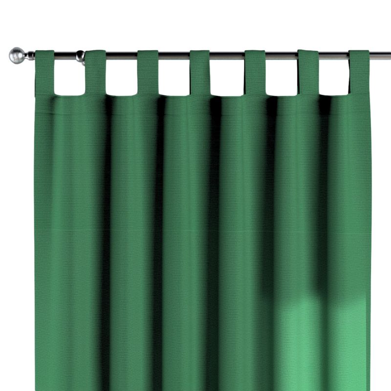 Zasłona na szelkach 1 szt. 130 x 245 cm Dekoria butelkowa zieleń 1 szt.