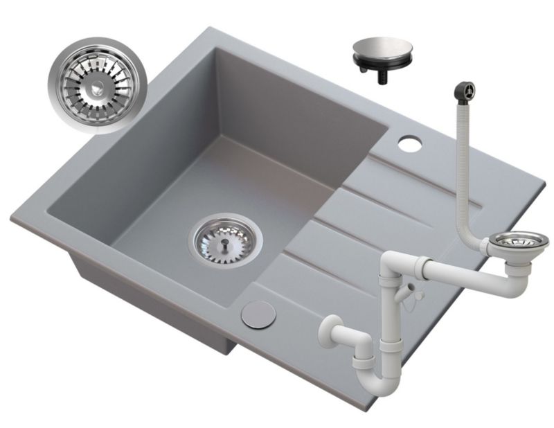 Zlewozmywak Granitowy TINOS Granitan z Ociekaczem 1kpl.