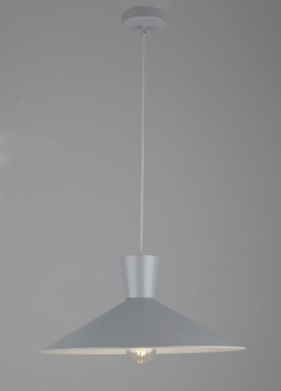 Lampa sufitowa wisząca Candellux Elista 2396 szara szerokość 43.5 cm 1xE27 x 60W 1 szt.