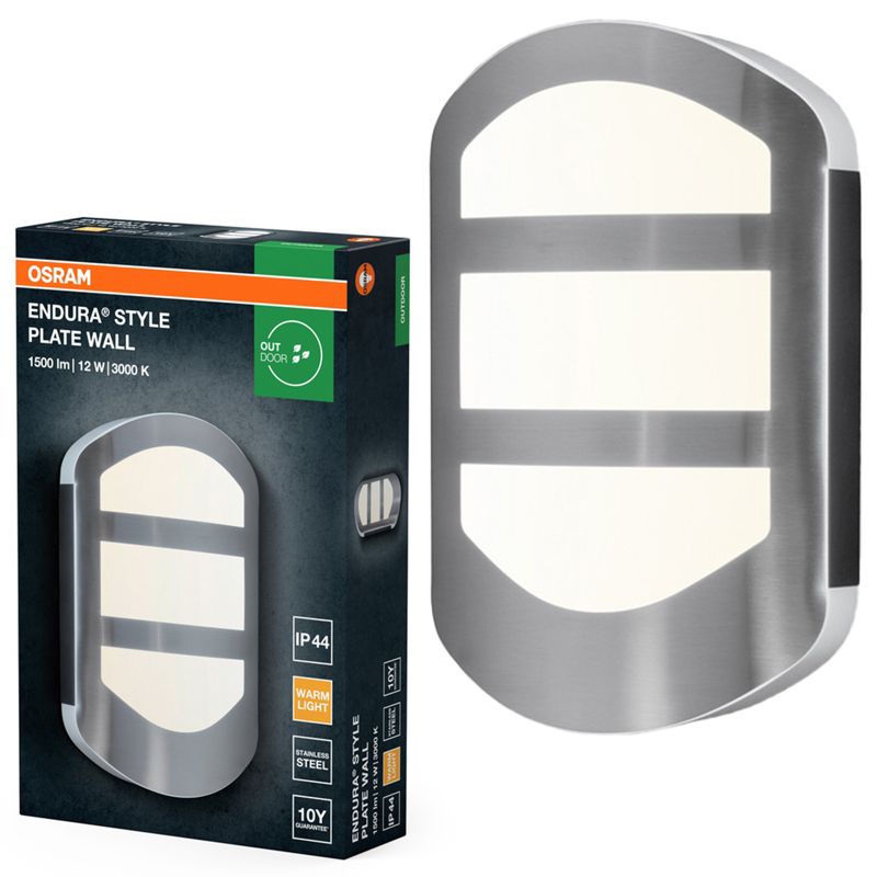 Kinkiet Ogrodowy Endura Osram Lampa Elewacyjna LED 12W 650lm 3000K Aluminium IP44 1 szt.