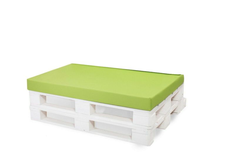 Poduszka ogrodowa na paletę, Setgarden, 120x80x10cm,Limonka siedzisko na balkon lub taras, zdejmowany pokrowiec, 1szt