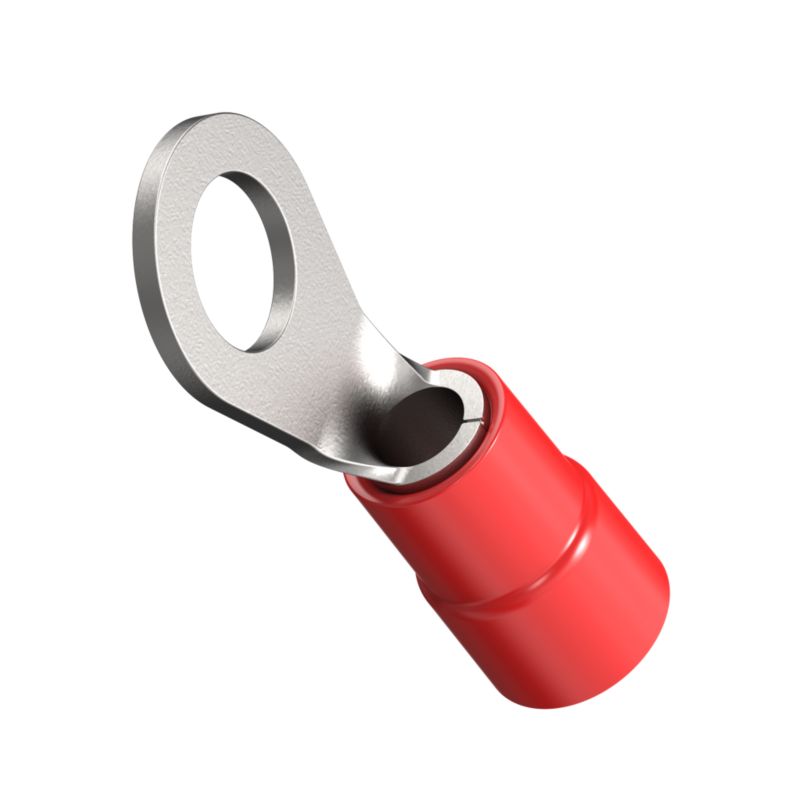 Końcówki oczkowe izolowane ERKO 10mm2/6M 100 szt.