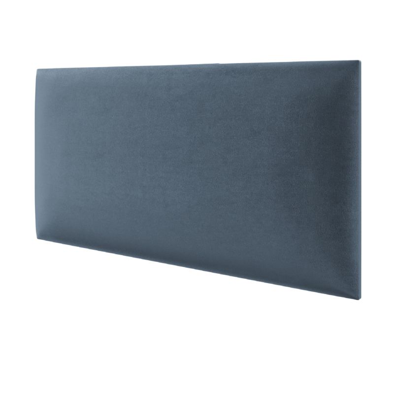 Panel tapicerowany ścienny Stegu wezgłowie 60x30 cm Niebieski welur - akustyczny, dekoracyjny 1 szt.