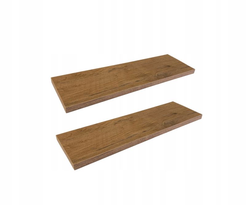 Półka Ścienna Wisząca 50 Cm Lancelot Komplet 2 Sztuki Drewik
