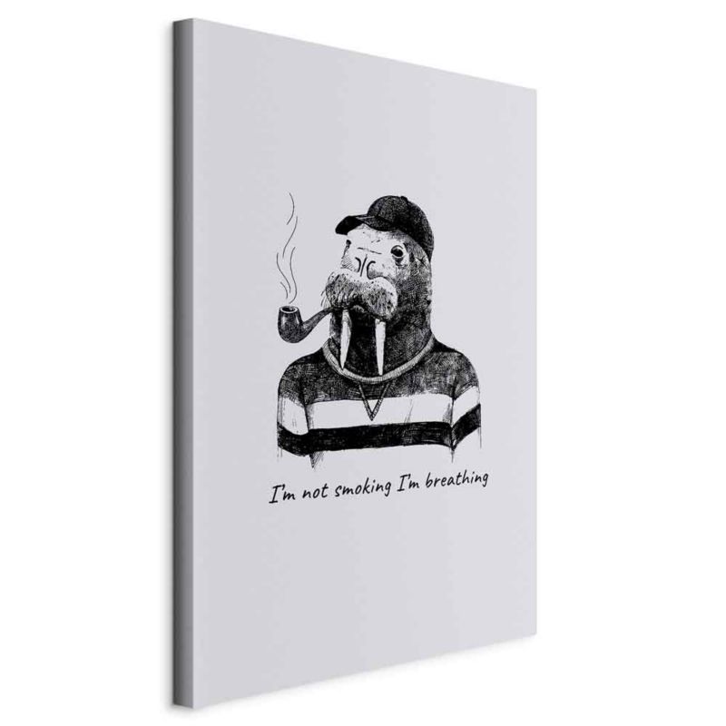 Obraz Artgeist Smoker 20 x 30 cm płótno włoskie 1 szt