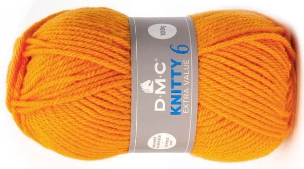 włóczka DMC KNITTY 6 kol. 623 / pomarańczowy