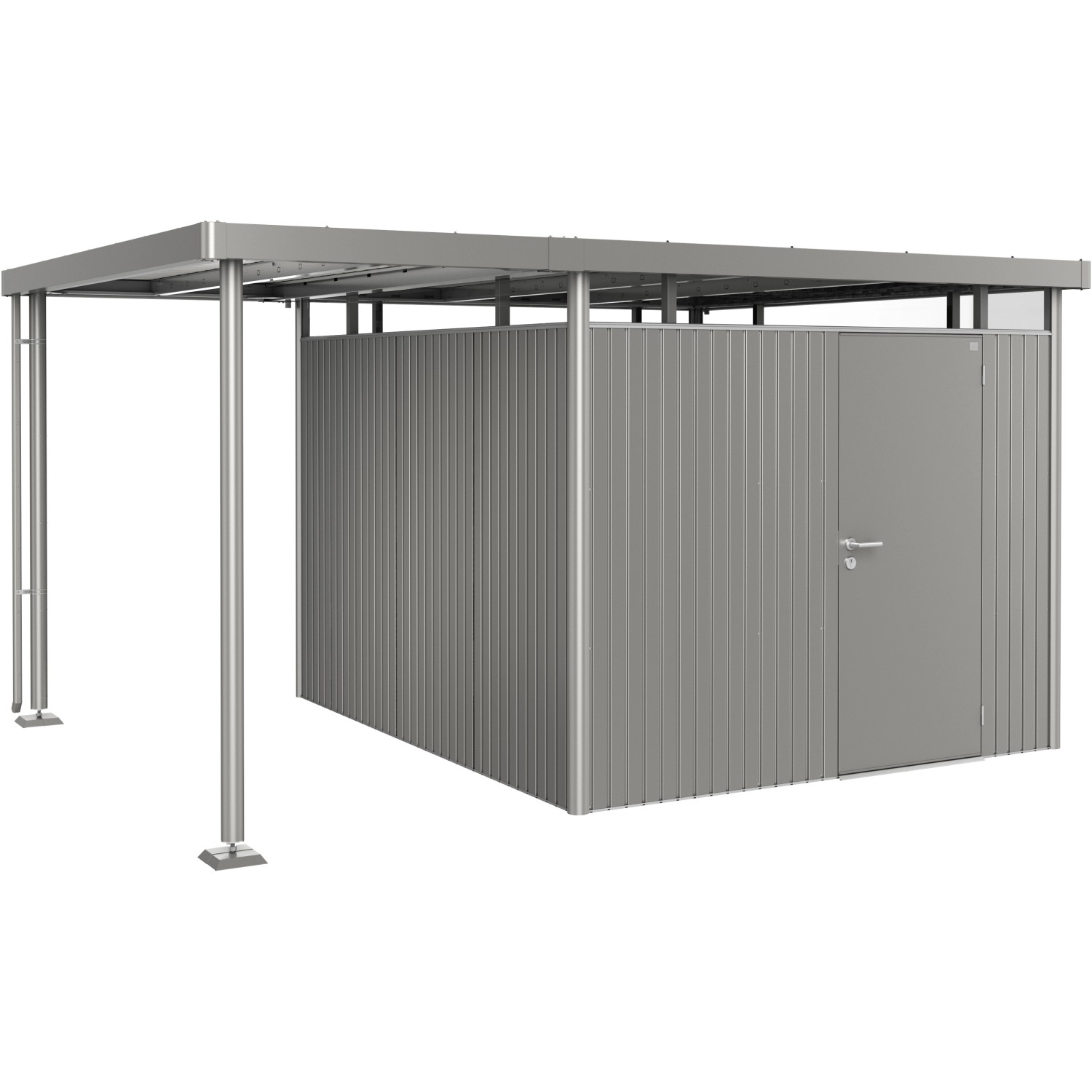 Biohort Dach boczny do altany HighLine 5, kwarcowy szary metalik, 150x315x222 cm