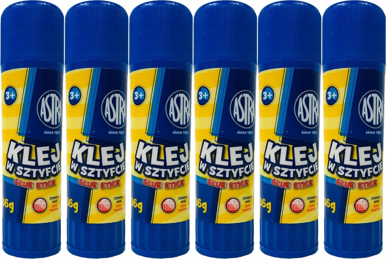 6x Klej w sztyfcie Astra, 36g