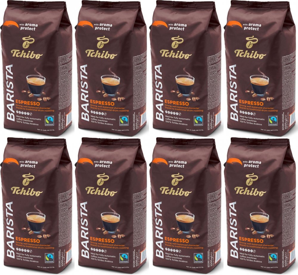 8x Kawa ziarnista Tchibo Barista Espresso, 1kg