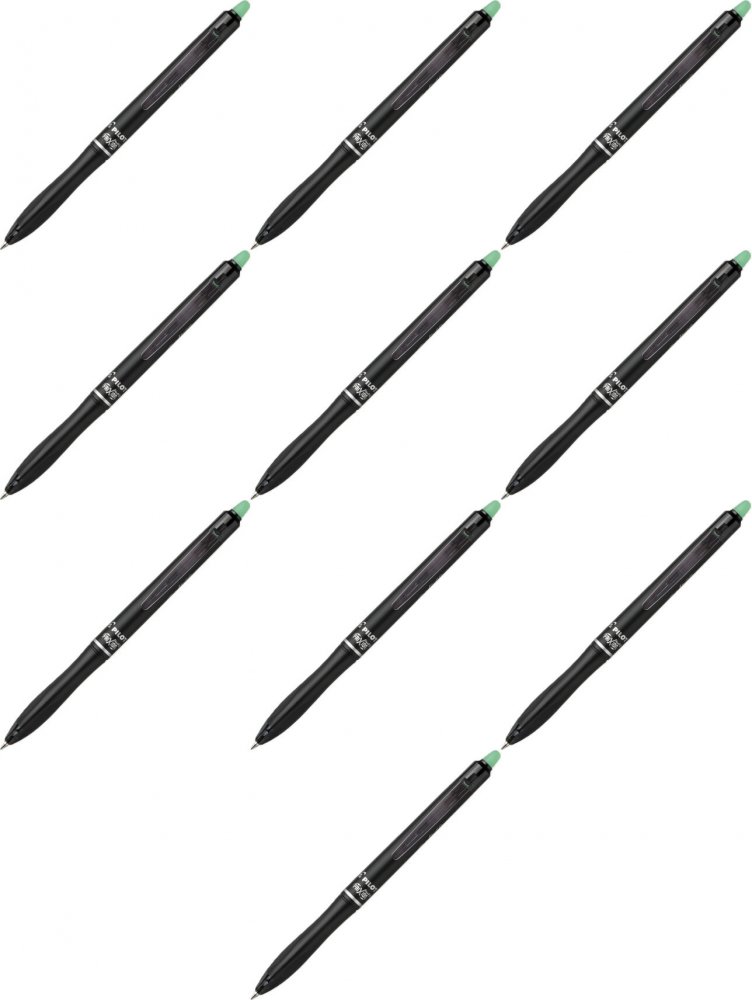 10x Pióro kulkowe wymazywalne Pilot Frixion Ball+, 0.7mm, zielony