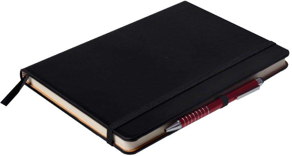 Notatnik w kratkę Opus O.Note London, A5, twarda oprawa, 112 kartek, czarny