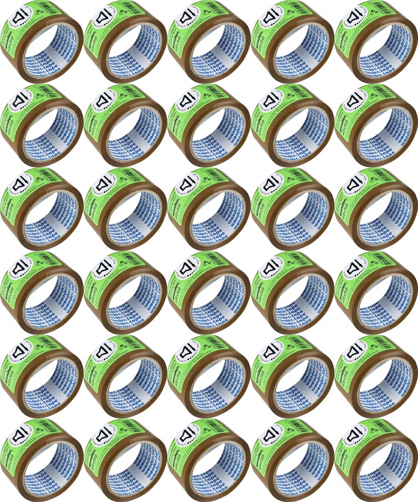 50x Taśma pakowa Grand Wonder, cicha, 48mmx50m, brązowy