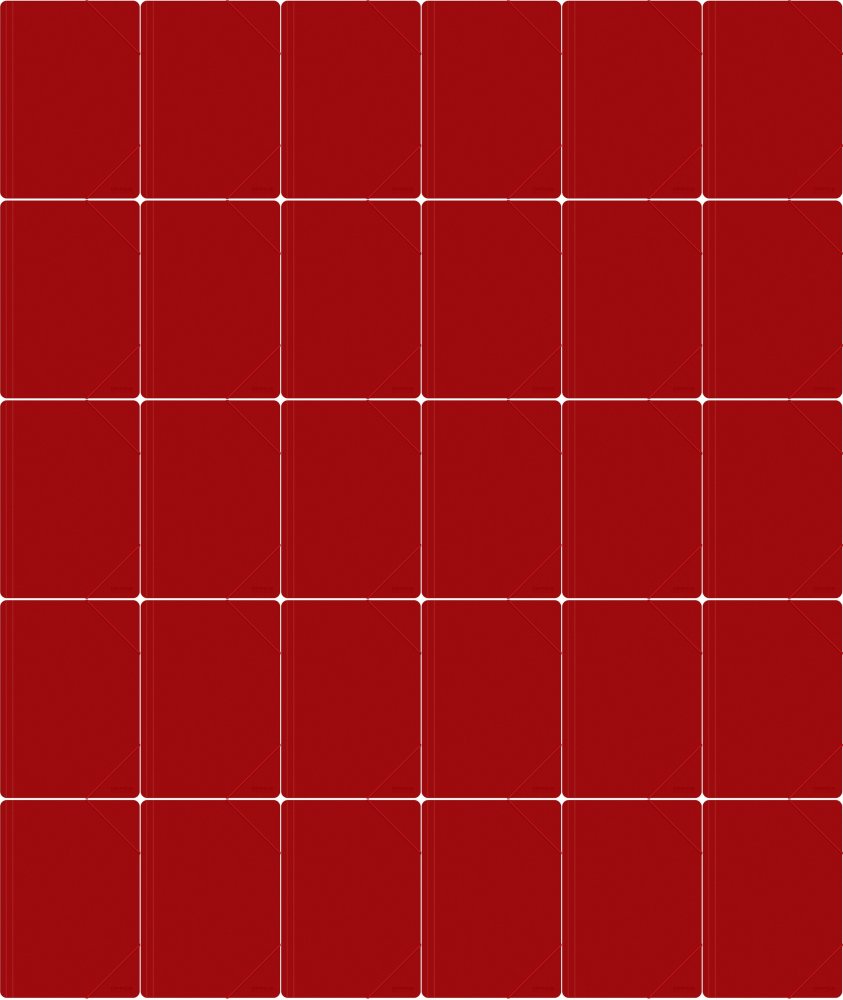 60x Teczka plastikowa z gumką Office Products, A4, 3-skrzydłowa, 500μm, czerwony