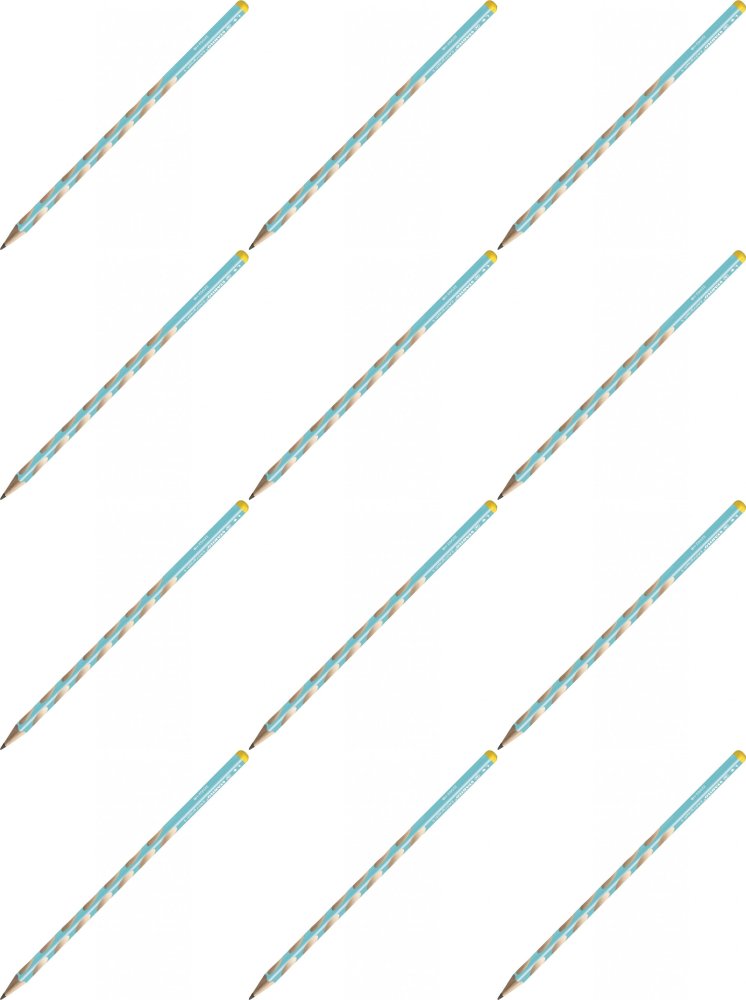 12x Ołówek Stabilo EASYgraph S, HB, cienki, dla leworęcznych, niebieski