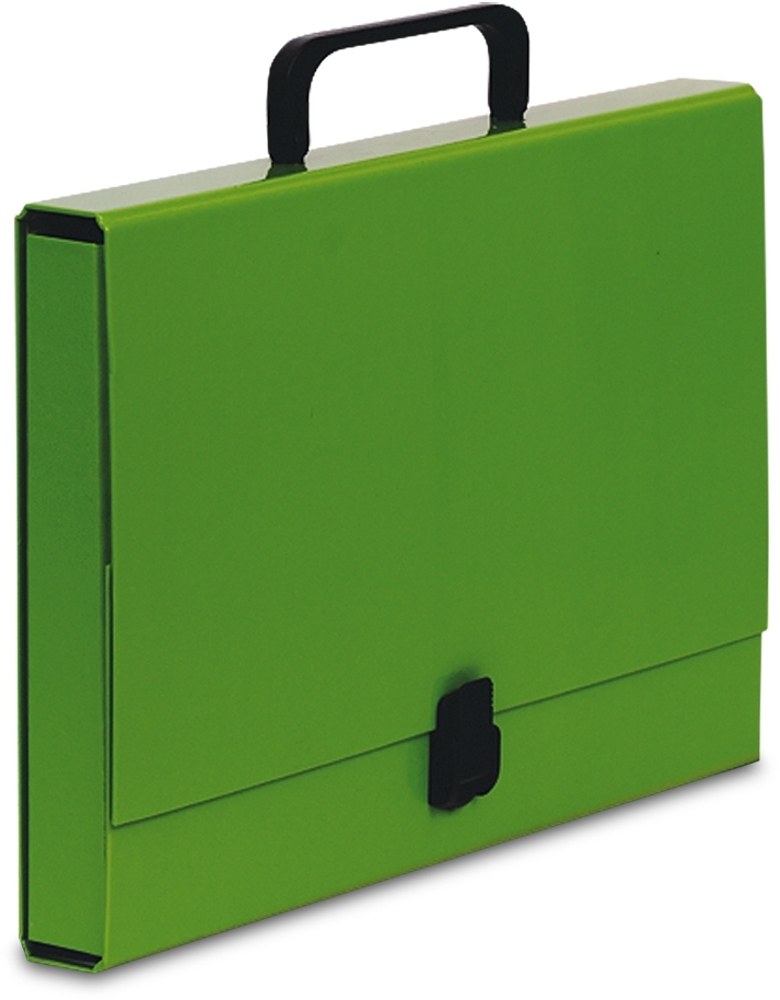 Teczka z rączką VauPe Classic I, na klips, A4, 40mm, jasny zielony