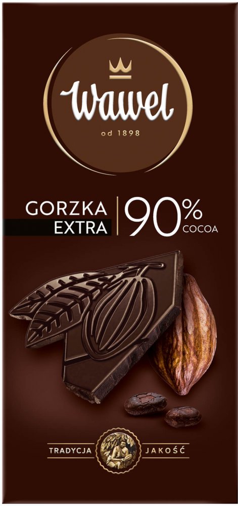 Czekolada Wawel Premium 90% cocoa, gorzka, 90g