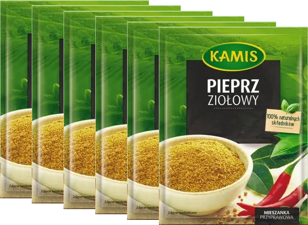 6x Przyprawa Kamis pieprz ziołowy, 15g