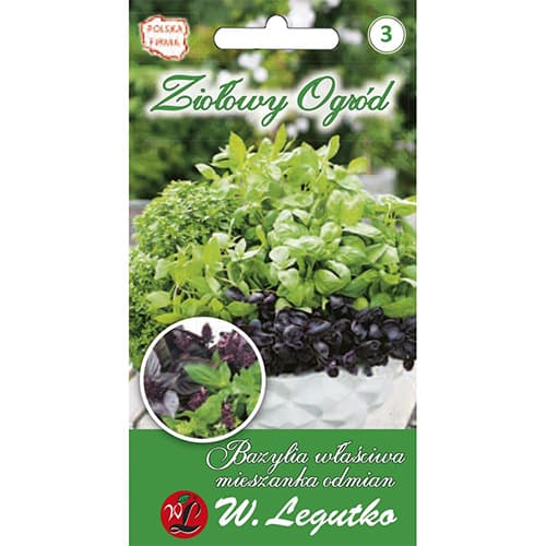 1 pac, Busuioc Patio, amestec de soiuri - Semințe: Mod de ambalare: 0.5 g