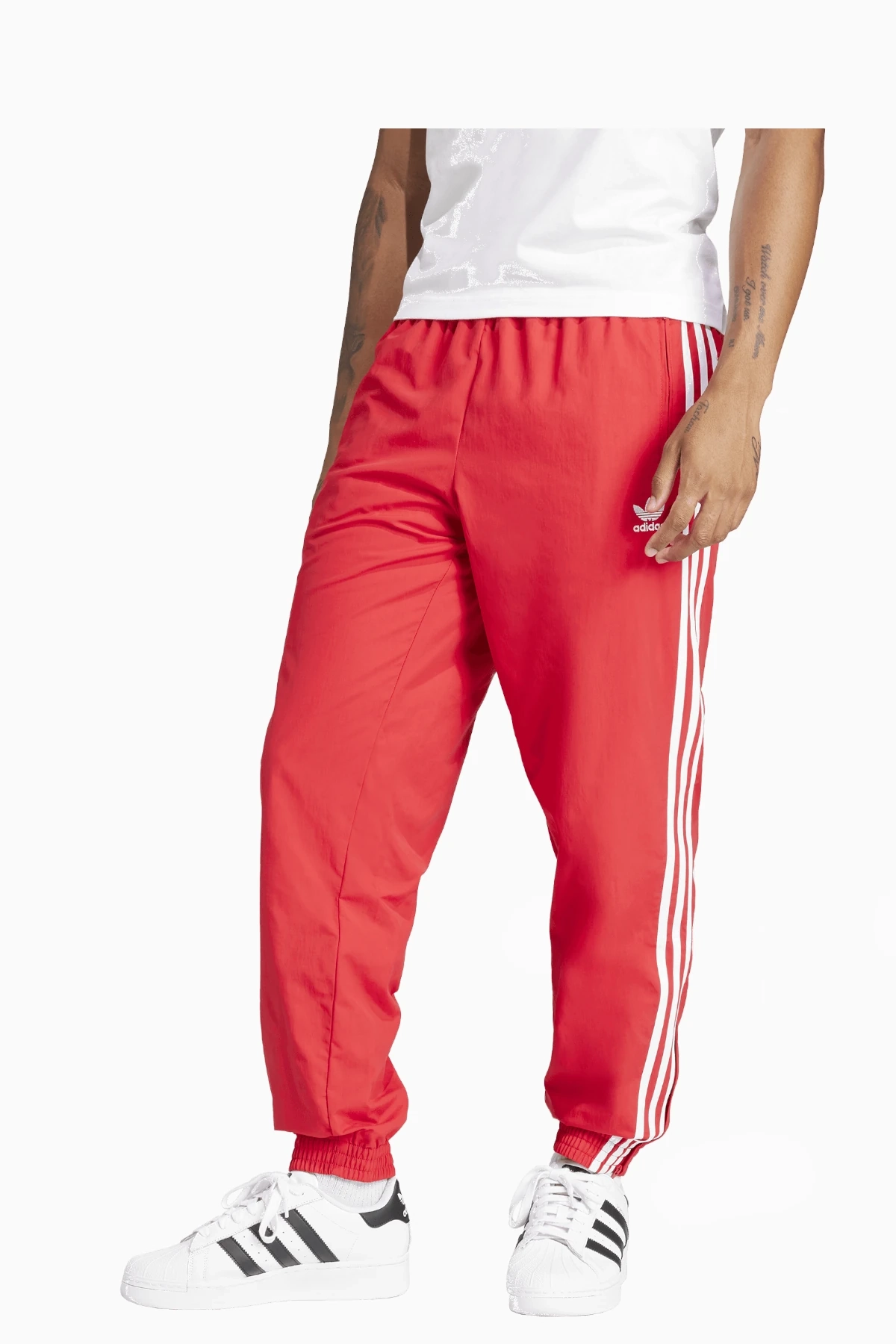 Spodnie adidas Adicolor Woven Firebird - Czerwony