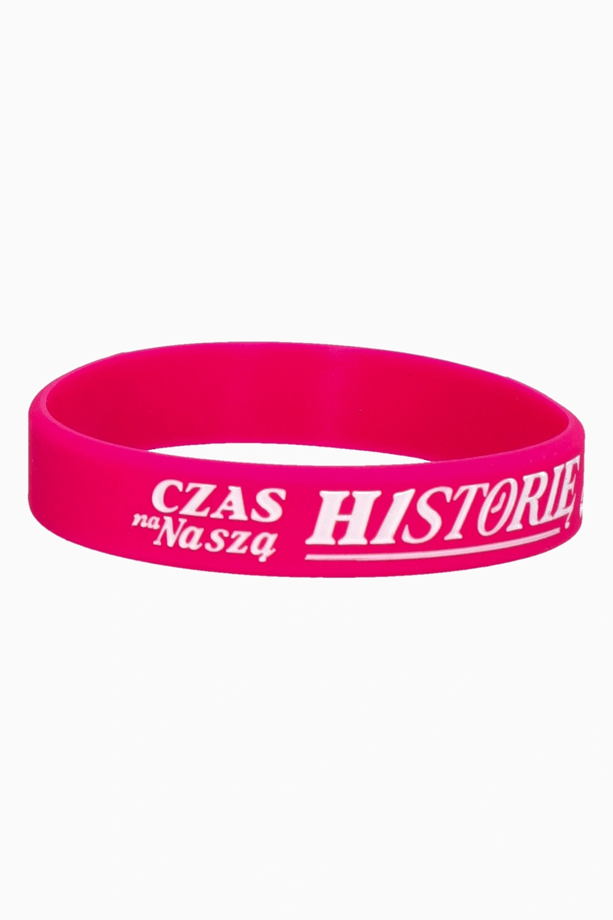 Opaska silikonowa PZPN Czas Na Naszą Historię - Różowy