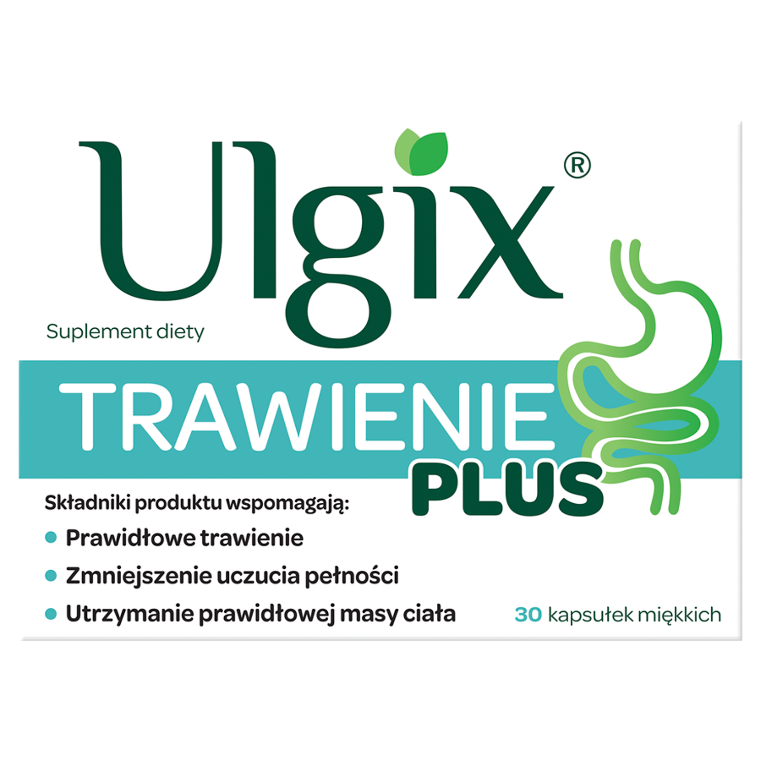 Ulgix trawienie plus, 30 miękkich kapsułek