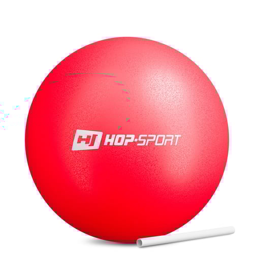 Pilates Ball 25 cm mit Blasluftröhre - rot