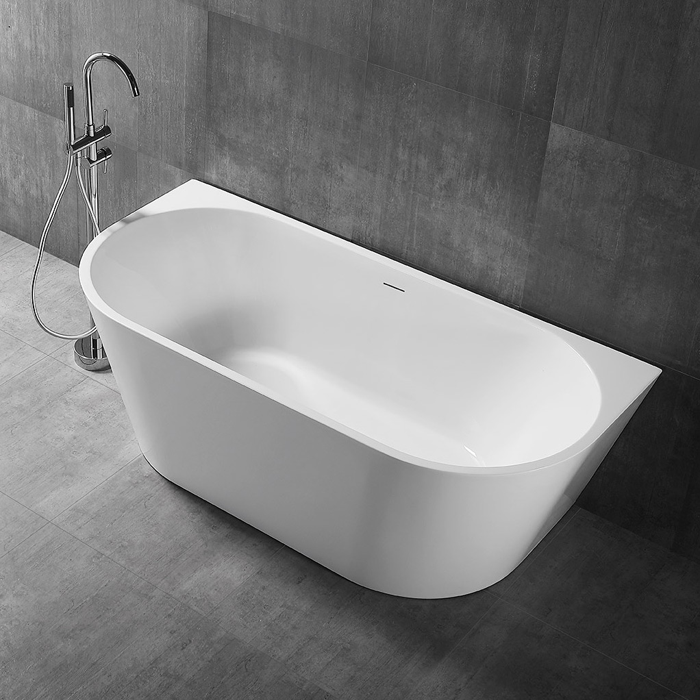 Hagser Ilsa wanna wolnostojąca przyścienna 150x80 cm akrylowa owalna biały połysk HGR90000012 - Wysyłka w 24h