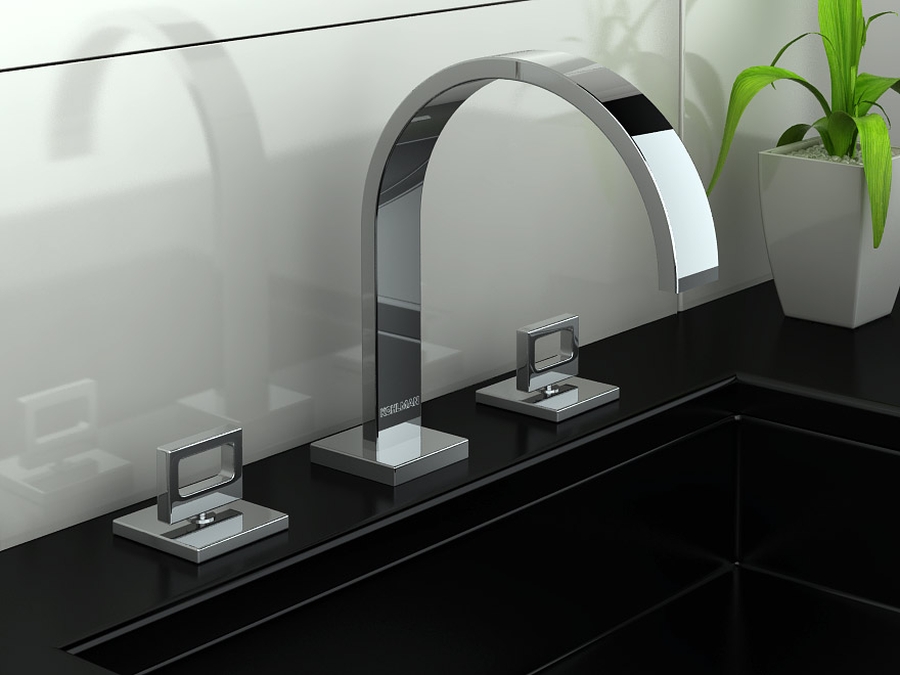 Kohlman Nexen-S bateria umywalkowa stojąca chrom SQB202U