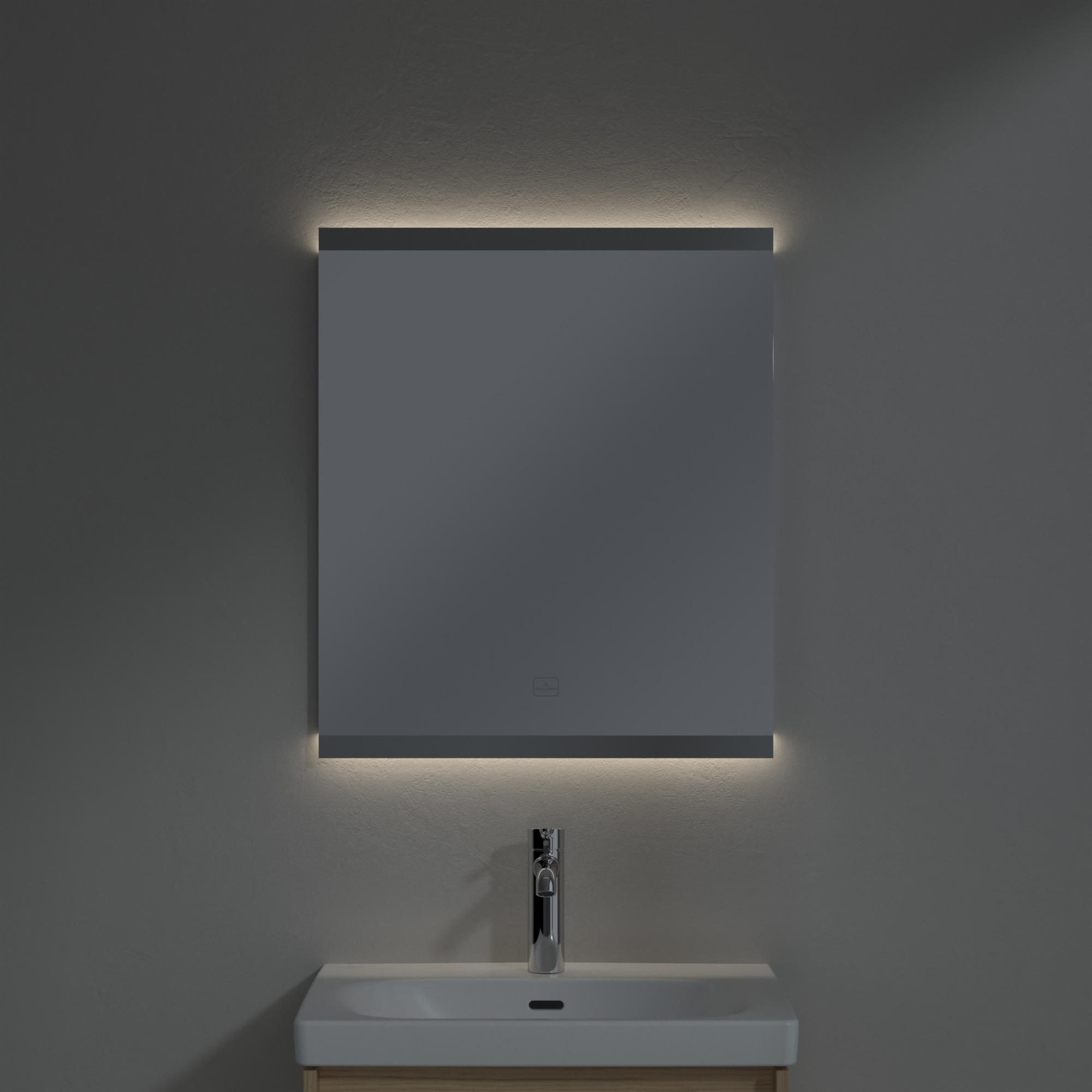 Villeroy & Boch More to See Square lustro 60x70 cm prostokątne z oświetleniem A4756000