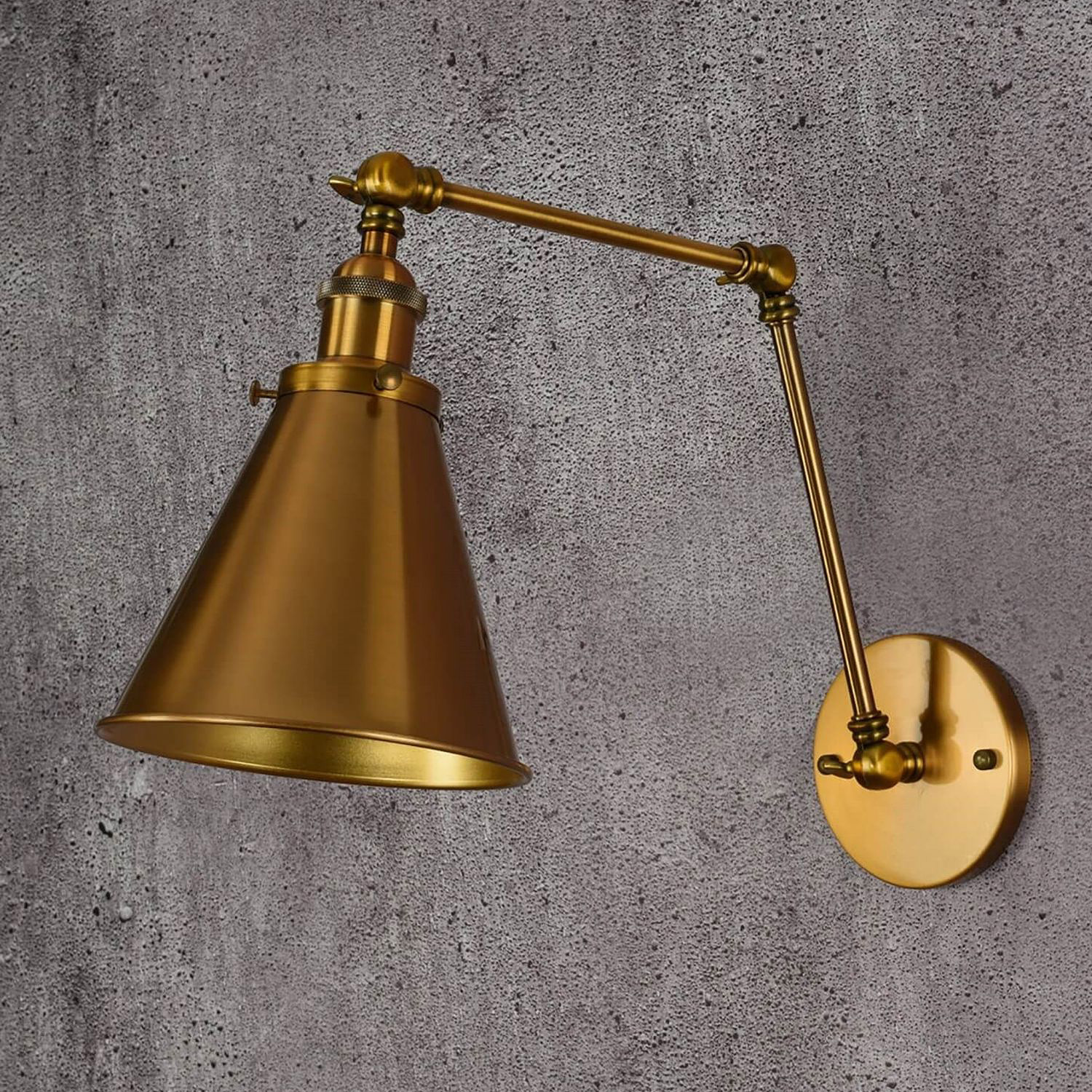 Lumina Deco Rubi kinkiet 1x40 W mosiądz LDWB007-2MD - Wysyłka w 24h