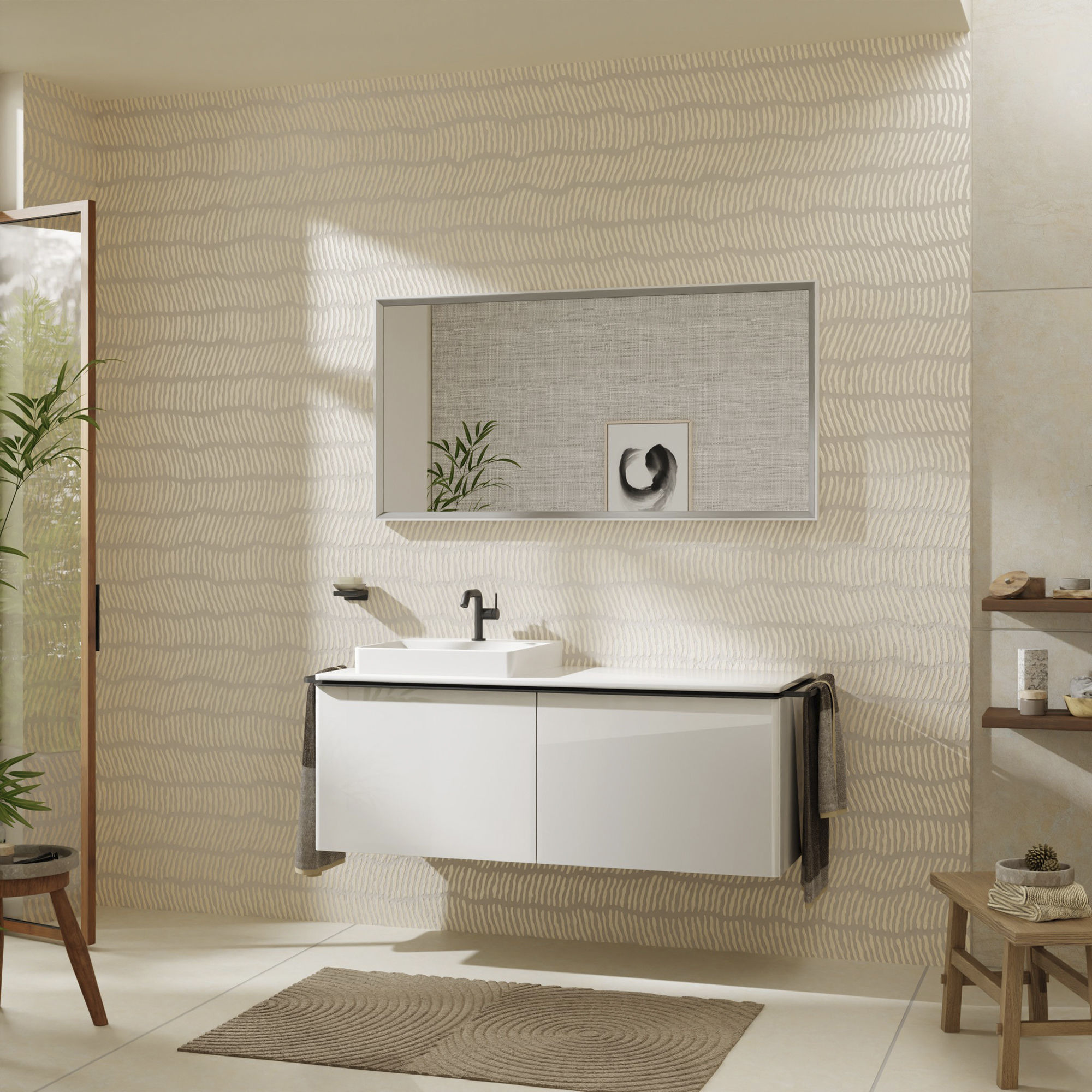 Hansgrohe Xelu Q blat naszafkowy 136x55 cm biały 54097050